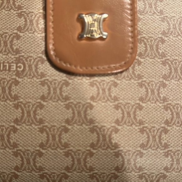 CELINE Vintage Macadam Leather Kisslock Long Wallet - Picture 7 of 10